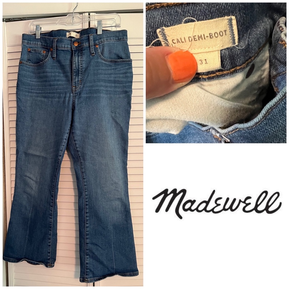 Madewell Cali Demi Boot Jeans size 31